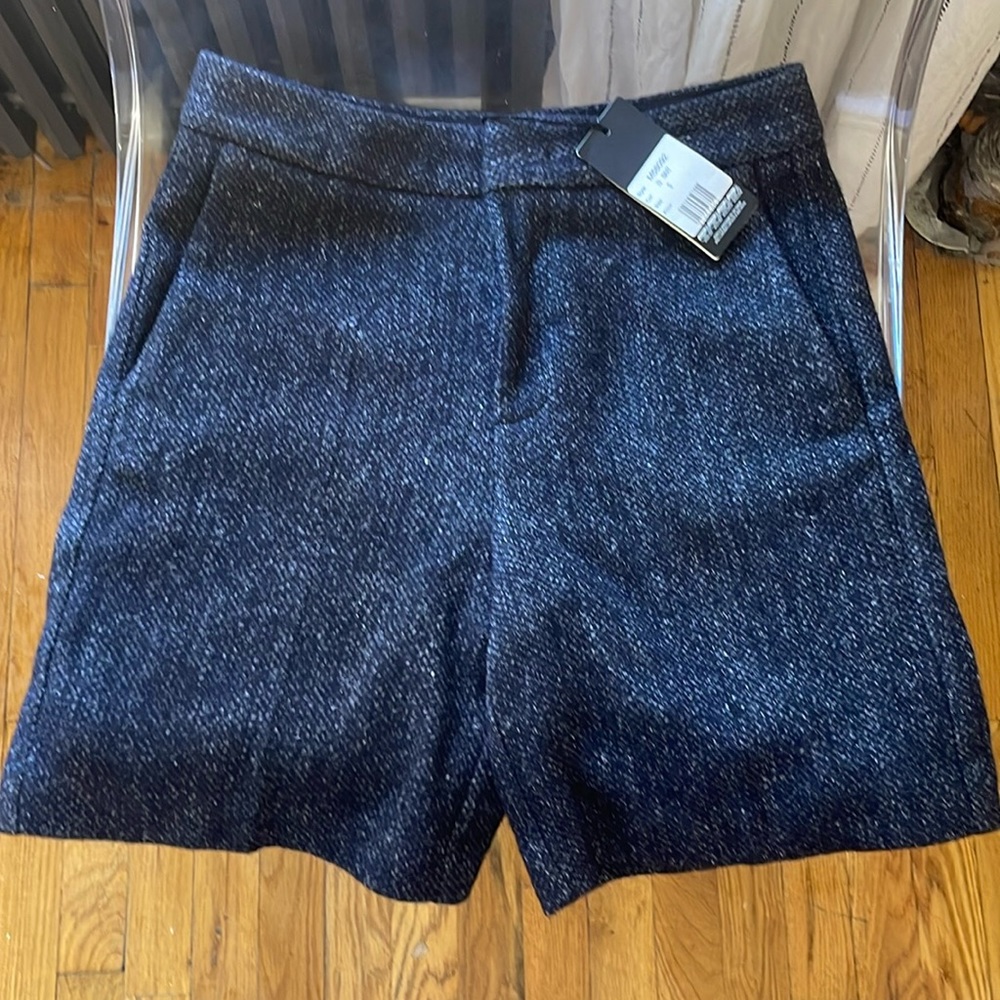 Roberto Collina made in Italy wool shorts